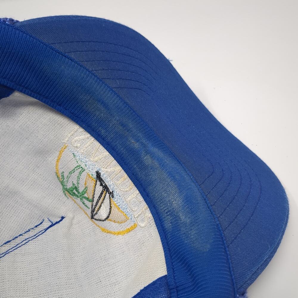 Islander RV Resort Snapback Rope Trucker Hat Blue One Size Mesh Back - Picture 7 of 7